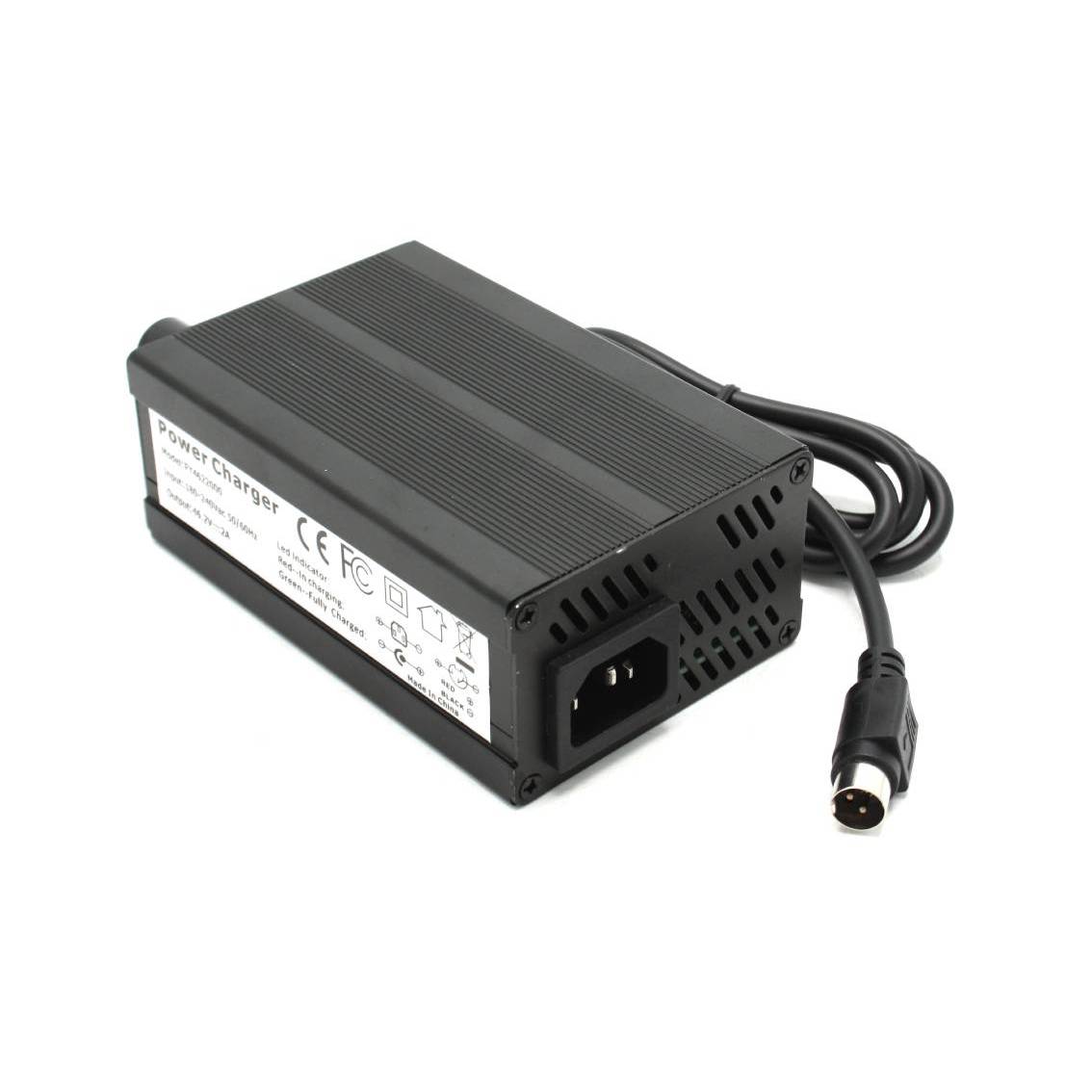 Lader 40,7V 2A  Li-ion 3-pin geschikt voor BionX