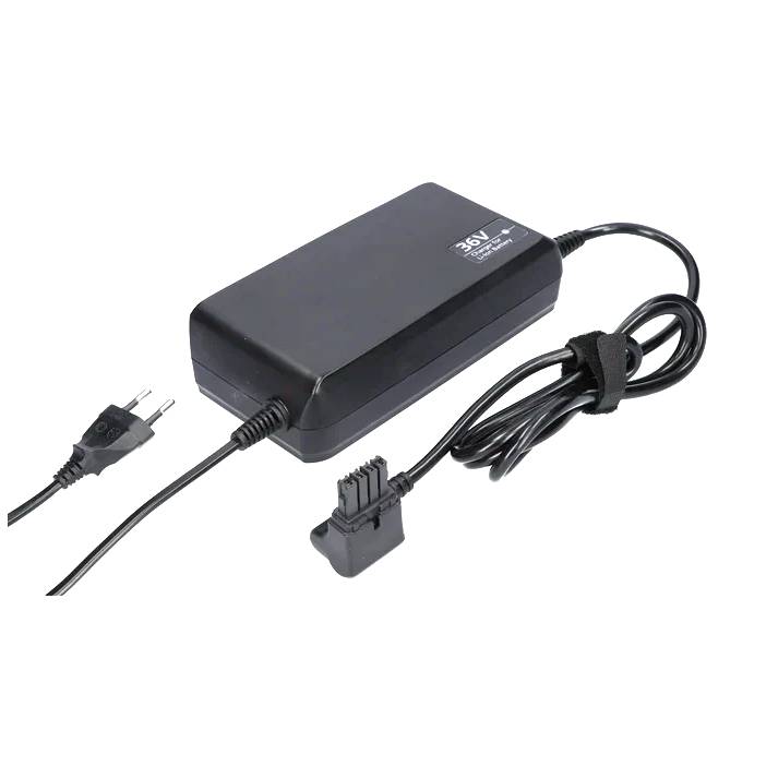 Snellader 36V nominaal 4A Li-ion 4-pin Gazelle / Panasonic / Flyer
